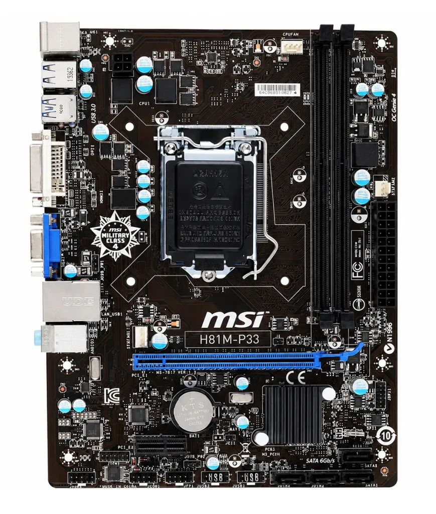 مادربورد ام اس آی MSI H81M-P33 1 مادربورد ام اس آی MSI H81M-P33