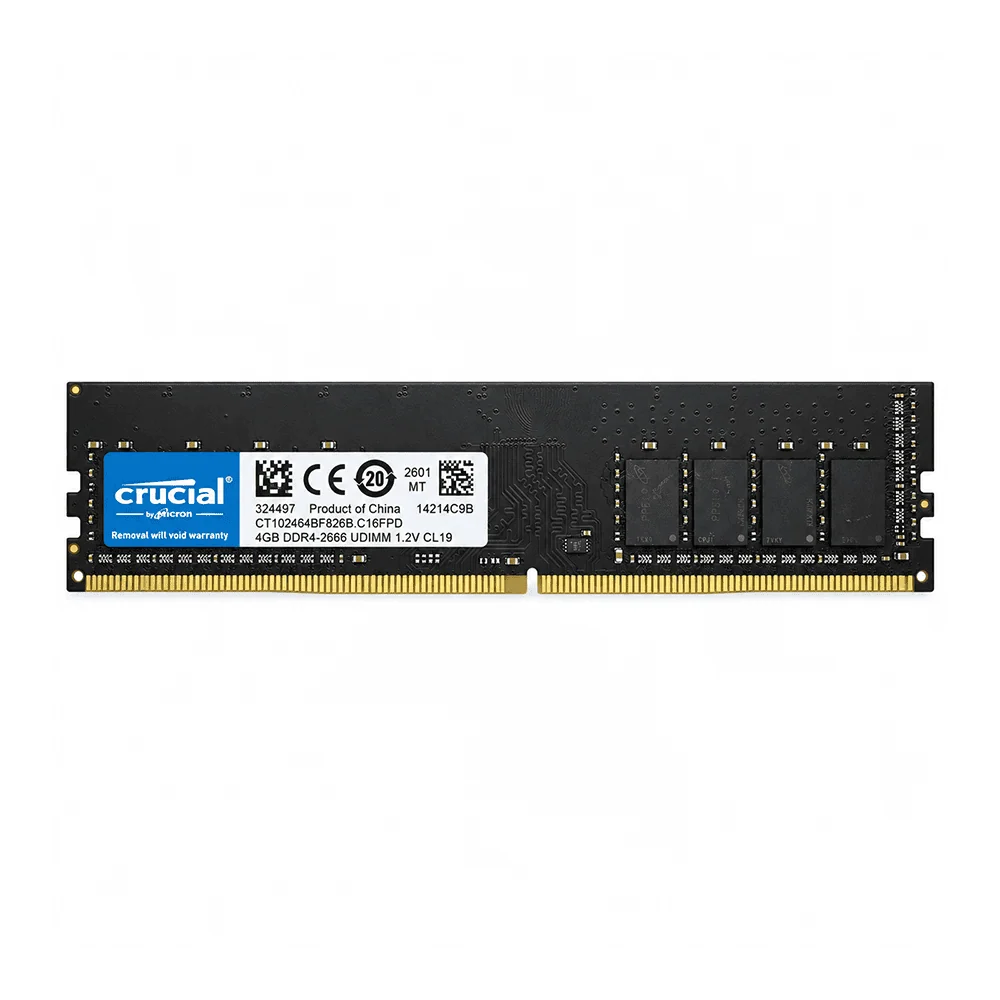رم دسکتاپ کروشیال Crucial DDR4 2666MHz 4GB 1 رم دسکتاپ کروشیال Crucial DDR4 2666MHz 4GB