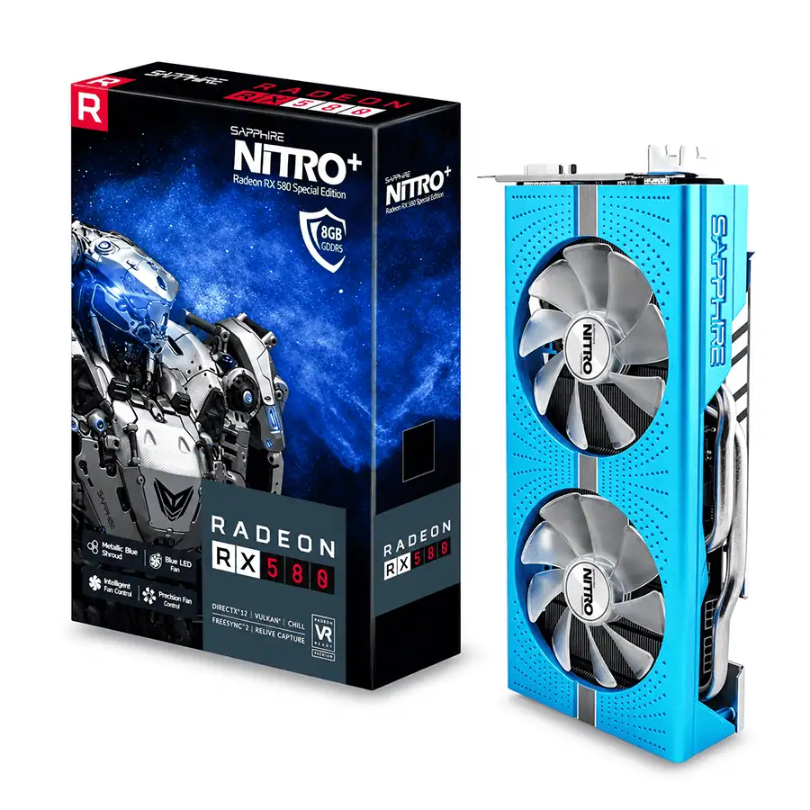 کارت گرافیک Sapphire مدل RX580 Nitro Plus Special Edition 8GB 1 کارت گرافیک Sapphire مدل RX580 Nitro Plus Special Edition 8GB